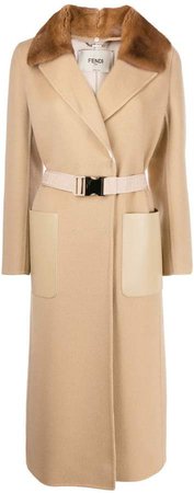 wrap style belted coat