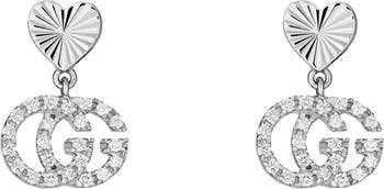 Running G Diamond Drop Earrings | Nordstrom
