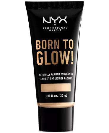 NYX Professional Makeup Born To Glow! Naturally Radiant Foundation, 1.01-oz. & Reviews - Makeup - Beauty - Macy's