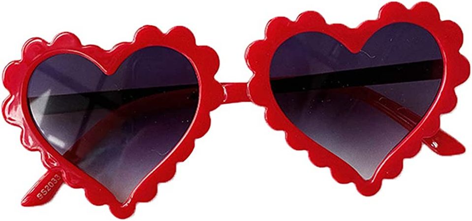 Amazon.com: Kids Toddler Baby Girl Boy Heart Shaped Anti-UV Sunglasses, Eyewear Glasses for Party Photography Outdoor Beach 1-8T (Red) : Clothing, Shoes & Jewelry