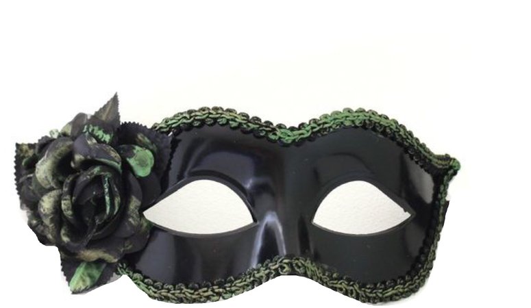 green lace mask