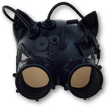 Amazon.com: Cat mask Steampunk  Clothing