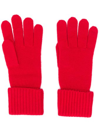 N.peal Ribbed Knit Gloves