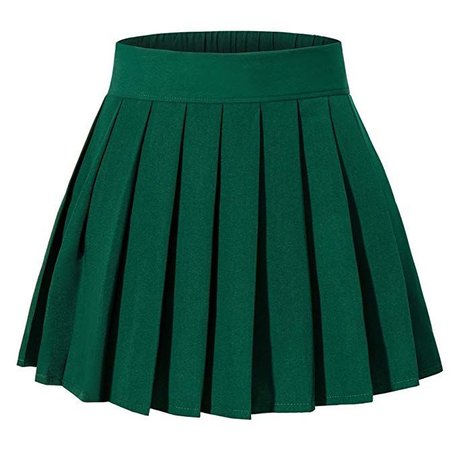 Pleated green tennis skirt by Monkhouse