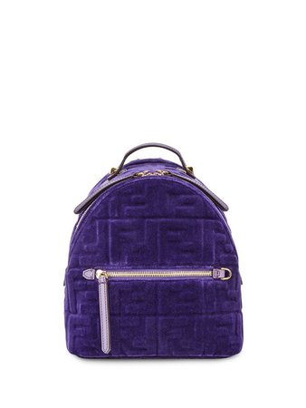 Fendi Mini FF Velvet backpack