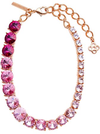 Oscar de la Renta crystal-embellished necklace pink R21J012PIN - Farfetch