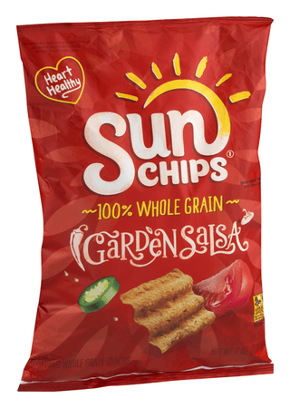 *clipped by @luci-her* Sun Chips Garden Salsa Flavored Multigrain Snacks