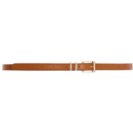 thin brown belt