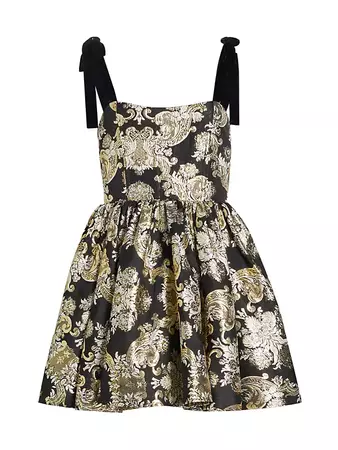 Shop Alice + Olivia Fay Jacquard Corset Minidress | Saks Fifth Avenue