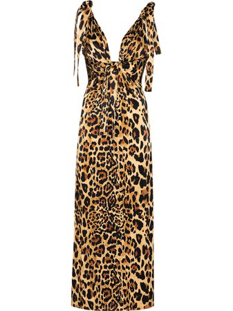 Paco Rabanne leopard print maxi dress