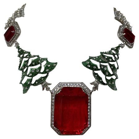 Carlo Zini Christmas Necklace For Sale at 1stDibs