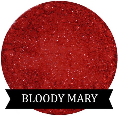 BLOODY MARY Matte Red Eyeshadow with Glitter | Etsy