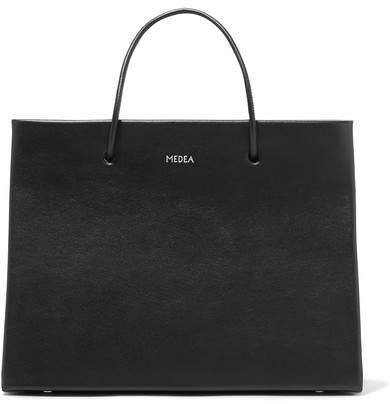 MEDEA - Prima Hanna Small Leather Tote - Black