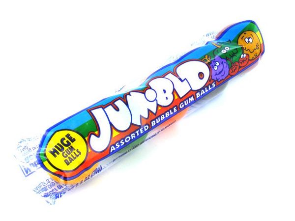 Jum-Blo Bubble Gum Balls 5-piece tube | OldTimeCandy.com