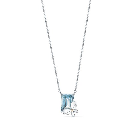Tiffany & Co, Return to Tiffany Love Bugs blue topaz butterfly pendant in silver and gold