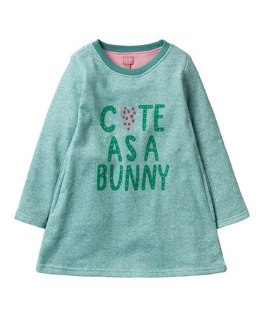 Room Seven Green Cute as a Bunny Hasia Shift Dress - Toddler & Girls | zulily
