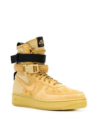 Nike Sf Air Force 1 High Top Sneakers 864024700 Yellow | Farfetch