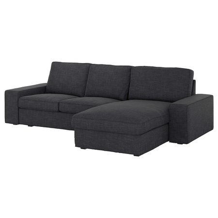 KIVIK Sofa - with chaise, Hillared anthracite - IKEA