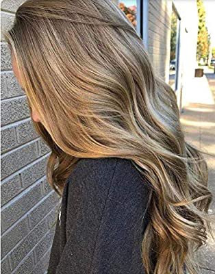 Amazon.com : Sunny Clip in Hair Extensions 16 inch Light Brown Highlights Blonde Natural Human Hair Clip in Extensions Double Weft Clip in Hair Soft Smooth 7pcs 120g : Beauty