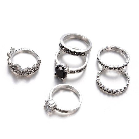 black stone ring set - Pesquisa Google