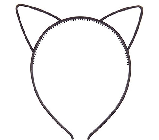 Amazon.com : Bonnie Z. Leonardo Simple Comfortable Plastic Cat Ears Headband : Beauty