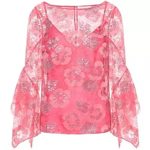 pink lace blouse