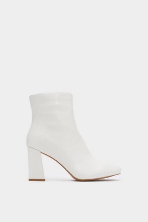 Hit Your Stride Faux Leather Ankle Boots | Nasty Gal