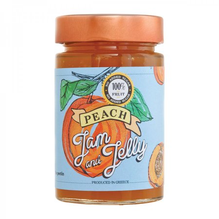 Jam and Jelly Άλειμμα Ροδάκινο (χωρίς ζάχαρη) – Food Surfing Online Store