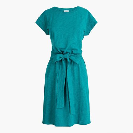 Factory: Short-sleeve Tie-waist T-shirt Dress For Women