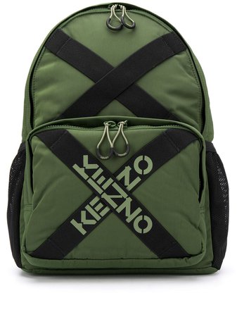 Kenzo logo-tape backpack