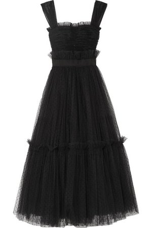Dolce & Gabbana | Appliquéd ruffled tulle gown | NET-A-PORTER.COM
