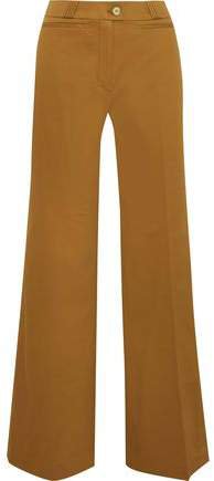 Tiffan Stretch-cotton Twill Wide-leg Pants