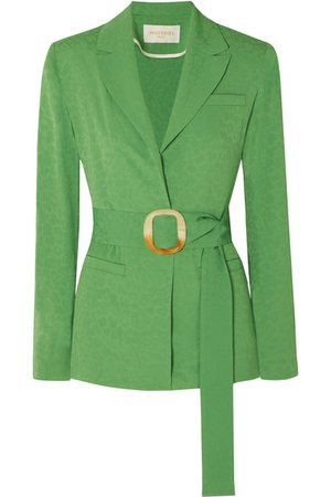 MATÉRIEL | Belted jacquard blazer | NET-A-PORTER.COM