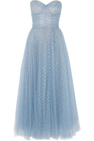 Monique Lhuillier | Crystal-embellished tulle gown | NET-A-PORTER.COM