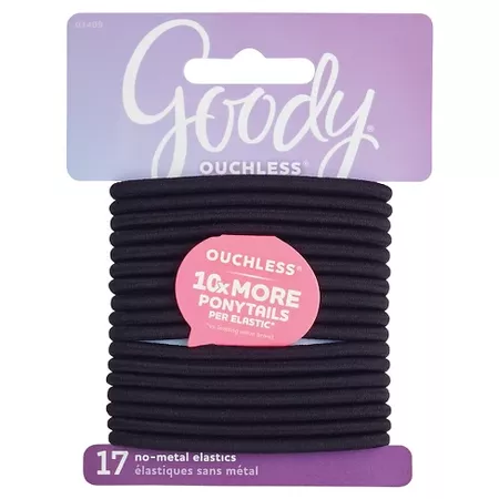 Goody Ouchless Elastic - Black - 4mm - 17ct : Target