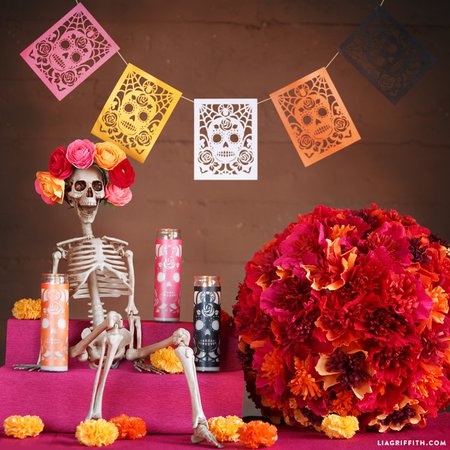 Day of the Dead Candle Wraps