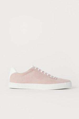 Sneakers - Powder pink/faux suede - Ladies | H&M US
