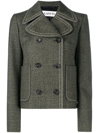 LANVIN, double-breasted fitted jacket
