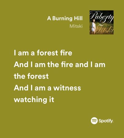 a burning hill mitski