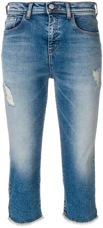 short faded jeans