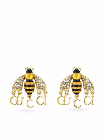 Gucci logo drop earrings - FARFETCH