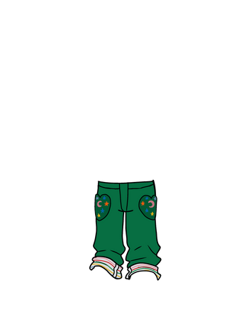 care kids pants- boden green heart pocket pants