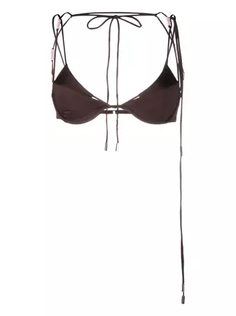 Jacquemus Barco bead-embellished Bikini Top - Farfetch