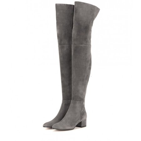 grey knee high boots - Google Search