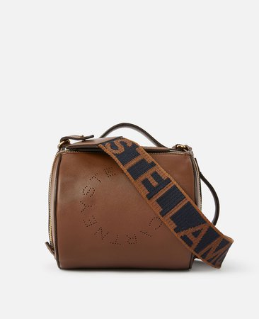 Women's Brown Stella Logo Shoulder Bag | Stella McCartney Women