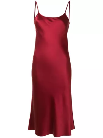 VOZ Midi Silk Slip Dress - Farfetch