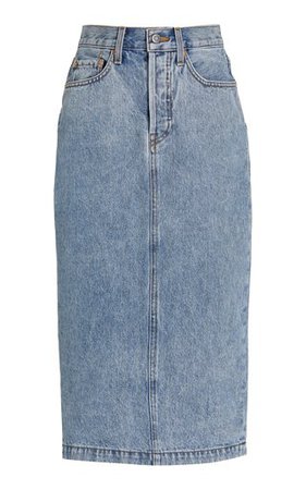 Hourglass Denim Mini Skirt By Balenciaga | Moda Operandi