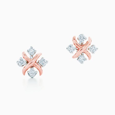 Tiffany & Co. Schlumberger® Lynn earrings in 18k gold with rubies. | Tiffany & Co.