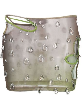 Gcds Sita Drops crystal-embellished Miniskirt - Farfetch