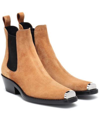 Western Claire suede ankle boots